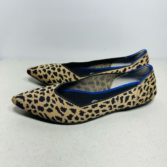 Rothy's The Point  Leopard Print  Women's Shoes  Size  9,5 - Picture 4 of 8
